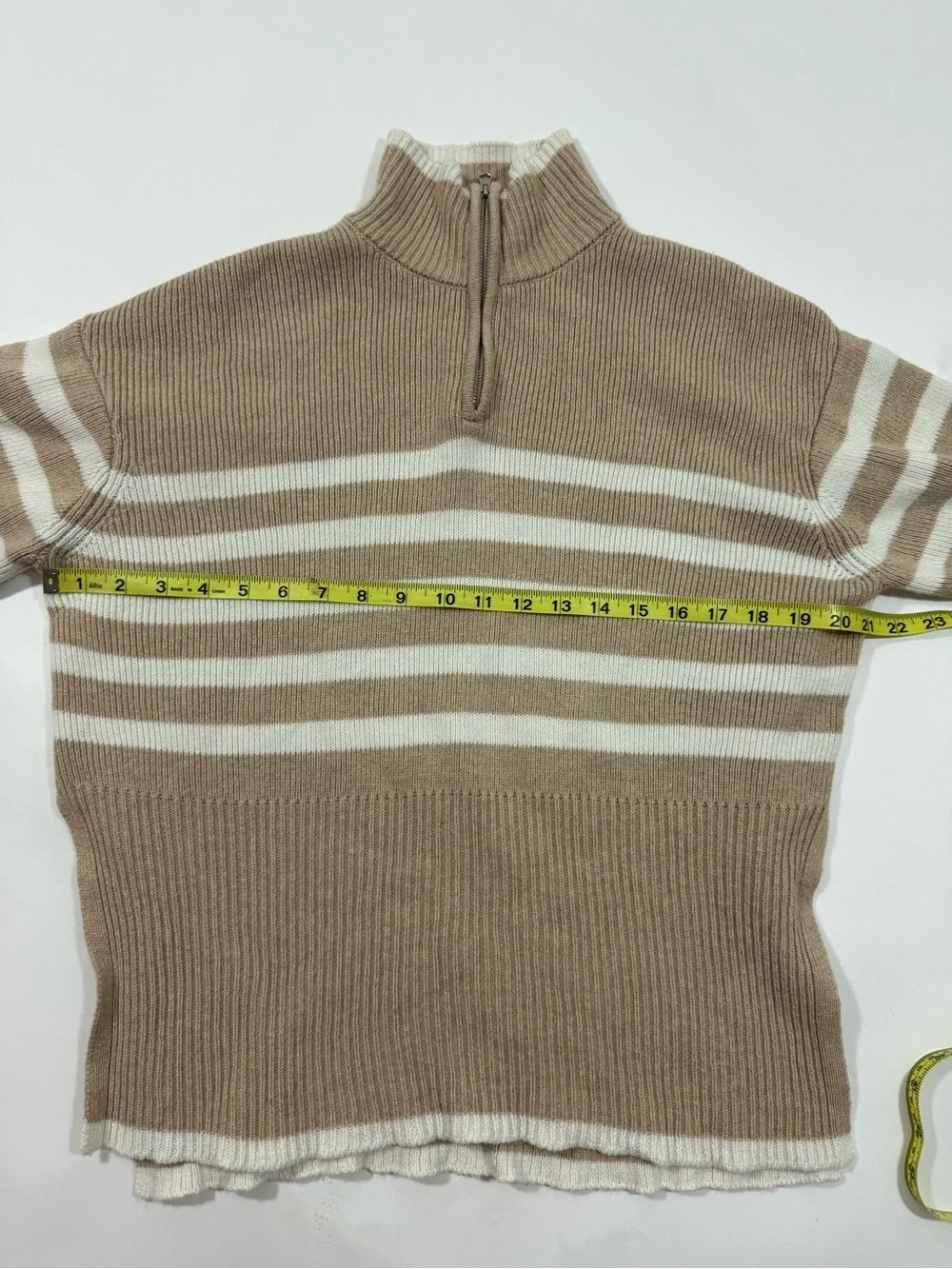 Rails Tessa Sand Stripe Sweater Wool Blend